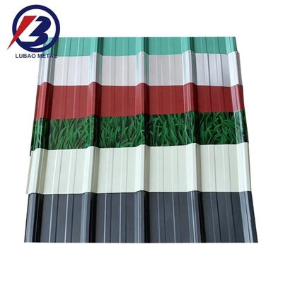DX51D Revestimiento Z30-Z40 914mm 2438mm 6096mm Chromadek BWG 28 Hoja de techo Hoja de techo para hojas de techo de óxido de magnesio