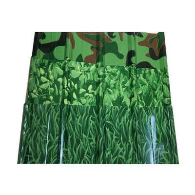 Colourful PPGI Hoja de techo Servicio de procesamiento de soldadura Durable Impermeable Full Hard Salud ambiental Variedad de patrón