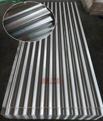 Procesamiento de perforación SGCC DX51D GI Hoja de techo de acero ondulado galvanizado con grosor de 0,1-1 mm y servicio