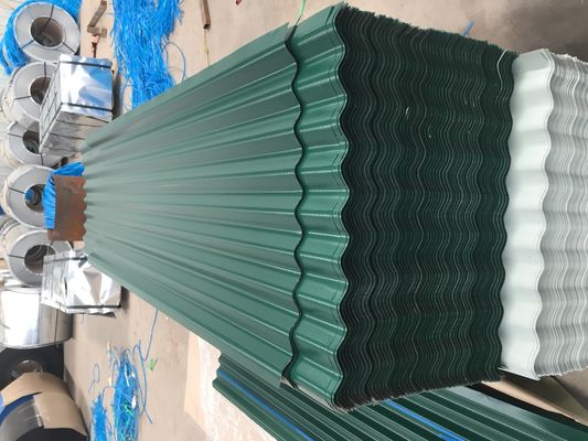 Precios de hojas de techo PPGI prepintadas, onduladas, galvanizadas, de metal, azulejos de acero de color con servicio de corte
