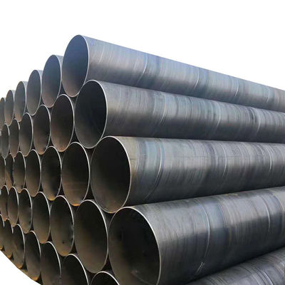 Q195/Q235/Q345/S235JR/S275JR/S355JR A53 Tubo de acero al carbono negro suave de soldadura en espiral