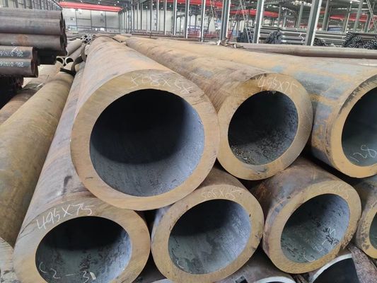 Tubo de acero sin costura de acero carbono no aleado para aplicación de aceite Tolerancia ± 1% Aleado o no aleado