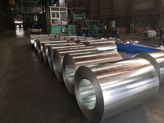 AiSi Standard SGCC DX51D Cinturado con zinc 20-275 g/m2 bobinas de acero galvanizado para la fabricación de láminas corrugadas