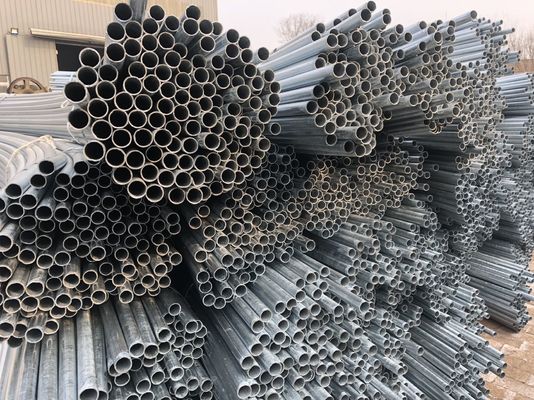 1.2-20mm tubo de acero galvanizado de carbono redondo soldado para invernadero con tecnología de laminado en caliente y certificación ISO9001