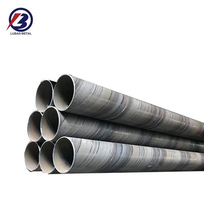 Tubo para fertilizantes químicos ASTM Q235B Tubo/tubo de acero al carbono soldado en espiral para pozos de agua en forma de sección redonda