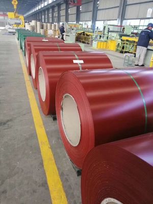 Bobina de acero prepintada / PPGl / bobina de acero galvanizado recubierta de color con patrones personalizables y grosor de 0,1-1,5 mm