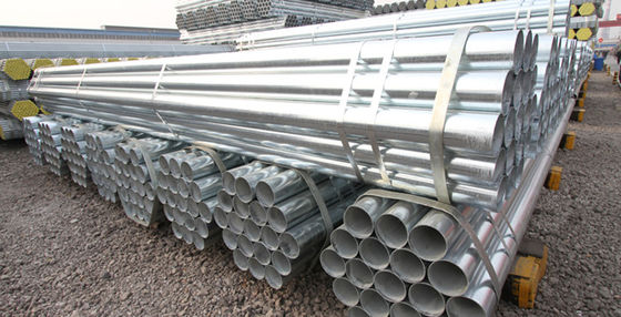 Q235 Tubo de acero galvanizado de carbono de soldadura redonda para la tecnología de laminado en frío y láminas de corte en invernadero