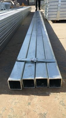 Tubos y tubos de acero galvanizados cuadrados y rectangulares para edificios industriales de invernaderos con tolerancia de grado primario Q235 ± 1%