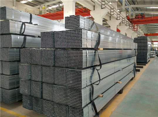 Tubo cuadrado galvanizado sumergido en caliente para postes de cercas y tubos de fluidos BS1387 ASTM A53-2007