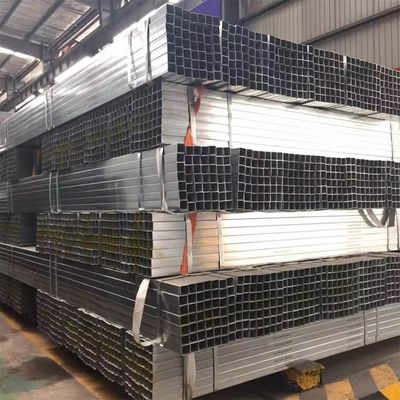 Tubos y tubos de acero galvanizados cuadrados rectangulares para edificios industriales de invernaderos con servicio de procesamiento de desenrollamiento
