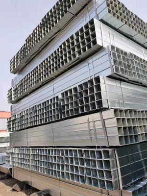 Tubos y tubos de acero galvanizados cuadrados rectangulares para edificios industriales de invernaderos con servicio de procesamiento de desenrollamiento