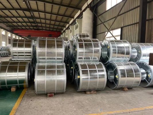 20-275 g/m2 bobina de acero galvanizado recubierta de zinc SGCC DX51D GI longitud de la bobina a petición del cliente