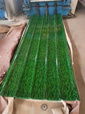 665-1100mm de ancho Prepintado PPGI galvanizado / PPGL acero corrugado de la cubierta de la hoja para soluciones de techos exteriores duraderos