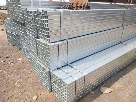 Tubos rectangulares de hierro negro de alta precisión, soldados, galvanizados, cuadrados, de acero, con tolerancia ± 1% y técnica de laminado en caliente