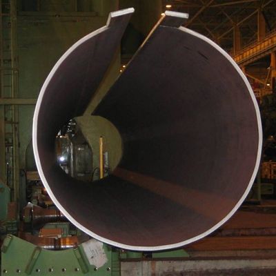 Q235A/Q235B/0Cr13/Q345/X42/X46 Tubo de acero al carbono de gran diámetro soldado con costura recta con técnica ERW