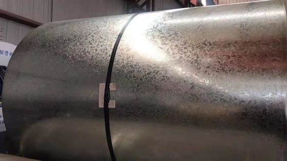 508/610 mm bobina de identificación de acero galvanizado sumergido en caliente bobina SGCC 0,52 mm de espesor regular espangular laminado en frío para la longitud personalizada