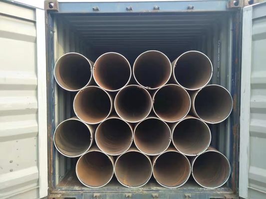 Tubo de acero soldado en espiral de construcción con tamaño máximo de 2420*22 mm y pared gruesa