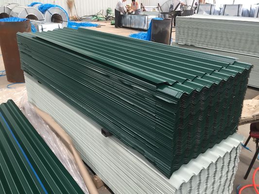 Materiales de construcción de techos 0,12-6 mm 30-275 g/m2 Color laminado en frío Ppgi corrugado Prepintado Plata de techo de metal galvanizado