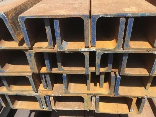Estructura de acero Grado C Canales 100x50x3mm Marco de acero ligero Tamaño de la viga de acero de la mercancía Ferro estructural Superficie natural