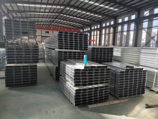 Estructura de acero Grado C Canales 100x50x3mm Marco de acero ligero Tamaño de la viga de acero de la mercancía Ferro estructural Superficie natural
