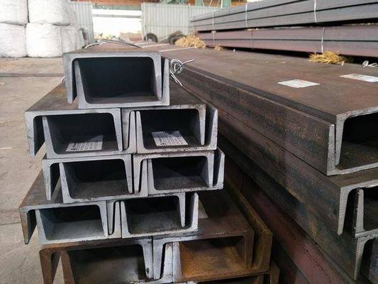 Estructura de acero Grado C Canales 100x50x3mm Marco de acero ligero Tamaño de la viga de acero de la mercancía Ferro estructural Superficie natural