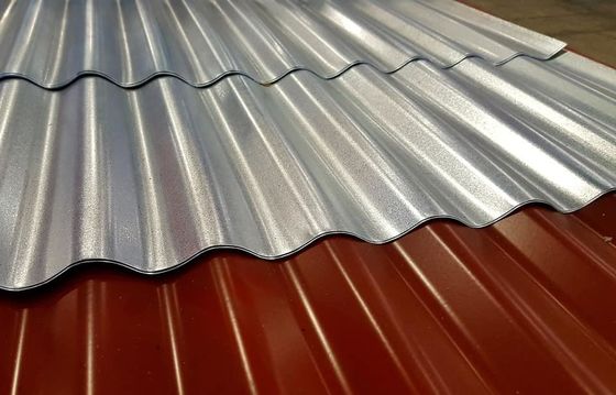 0.12mm 0.3mm 0.5mm PPGI RAL Color Coated Prepintado Galvanizado Corrugado Hoja de techo con Spangle regular Full Hard