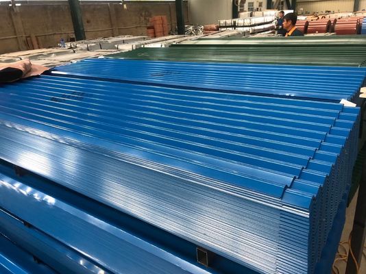 0.12mm 0.3mm 0.5mm PPGI RAL Color Coated Prepintado Galvanizado Corrugado Hoja de techo con Spangle regular Full Hard
