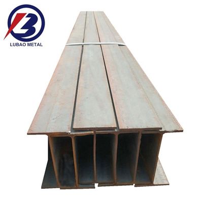 Servicio de soldadura de h-canal galvanizado de superficie negra estructural de acero al carbono vigas para el proyecto de construcción