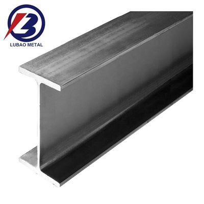Superficie negra viga H estructural de acero al carbono en forma de H para la construcción de edificios