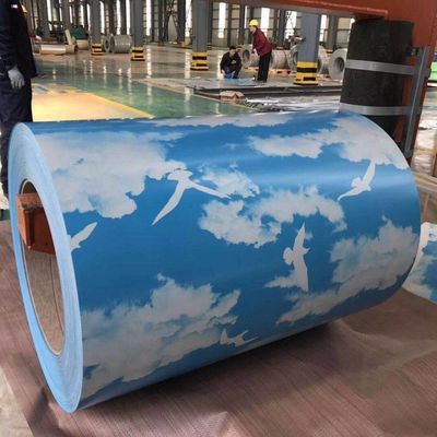 Mediana dureza PPGL bobina PPGI DX51D bobina de acero galvanizado recubierta de color personalizada bobina de acero recubierta para y AZ61-AZ80 recubrimiento