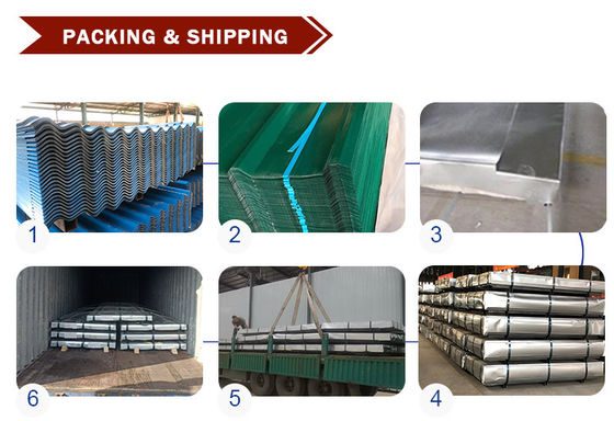 ASTM Z40 Hojas de techo galvanizadas onduladas recubiertas Hojas de techo PPGI de diversas formas y tamaños