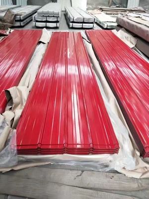 Hoja de techo corrugada a medida Color PPGI Hoja de techo SGCC Color recubierta Prepintada Hoja de acero galvanizado Certificado