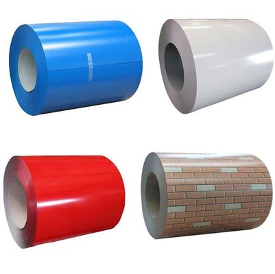 Hojas de corte SGCC/DX51D Color recubrido Prepintado bobina de acero galvanizado PPGI PPGL bobina de acero con dureza completa