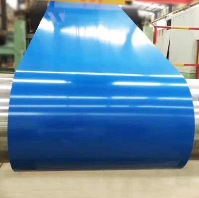 espesor 0,25-0,8 mm SS400 PPGI PPGL bobinas de acero en Ral 5020 color recubierto con 1,4 mm de espesor y seguridad
