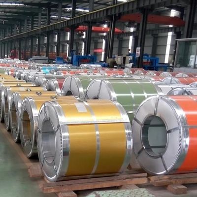 Venta directa de bobinas de acero galvanizado PPGI ROLL dureza completa 0,4 mm 0,5 mm Dx51d Dx52D bobinas de acero galvanizado pre-pintadas