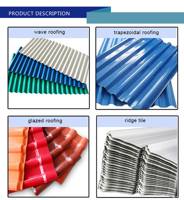 Revestimiento de zinc 30-275 g/m2 Hojas onduladas galvanizadas y azulejos de acero de color PPGI con opciones de color RAL a precios directos