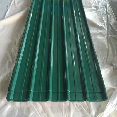 Materiales de construcción PPGI de acero galvanizado ondulado de zinc de paneles de cubierta de metal con cubierta de acero ondulado a medida