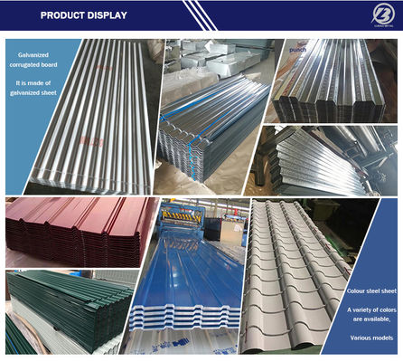 Los más vendidos RAL ASTM SGCC Z40 0,5 mm y 1 mm paneles de techo de color PPGI ondulados con dureza completa