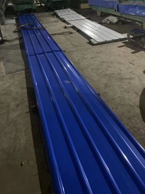 PPGI Material de construcción Plata de techo de acero galvanizado longitud 1000-5000 mm recubierto de color pintado ancho 750 mm-1050 mm Z61-Z90