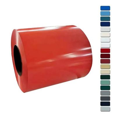 Rollos de bobina de acero DX51D DX52D DX53D Z30 Z275 Fabricación de paredes prepintadas PPGI PPGL con espesor de recubrimiento pintado 0,25-0,8 mm