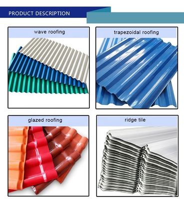Descuento ASTM AISI SGCC RAL Líneas galvanizadas corrugadas de color y azulejos de acero de color PPGI Ancho 600-1100 mm a precios directos
