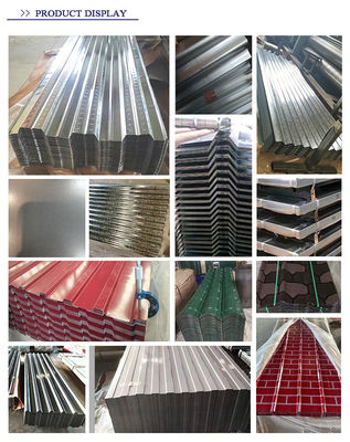 Descuento ASTM AISI SGCC RAL Líneas galvanizadas corrugadas de color y azulejos de acero de color PPGI Ancho 600-1100 mm a precios directos