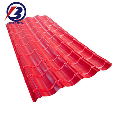 0.22*0.23/0.24/0.25mm PPGI cubierta galvanizada cubierta corrugada de cubierta para la superficie media dura de acero recubierto