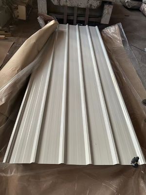 Hoja de techo corrugada personalizada para materiales de construcción de techos recubierta Hoja de acero galvanizado prepintada