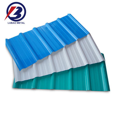 Hoja de hierro corrugado PPGI galvanizado recubierto de color para el servicio de flexión en material de techado