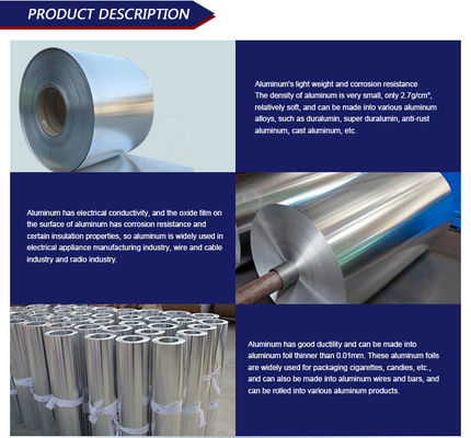 Grado 1000 2000 3000 5000 6000 7000 Serie bobina de aleación de aluminio 1050 1060 3033 5052 1250 mm personalizado para el corte