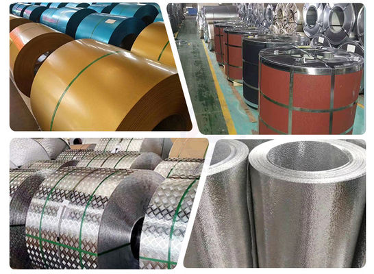 Grado 1000 2000 3000 5000 6000 7000 Serie bobina de aleación de aluminio 1050 1060 3033 5052 1250 mm personalizado para el corte