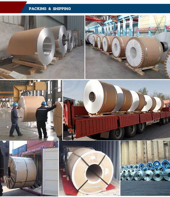 Grado alimenticio 1050 1060 3033 Temperatura 55 bobina de aleación de aluminio para entornos húmedos dentro de la anchura 600-2000 mm