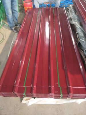 Materiales de construcción de techo PPGI corrugado hierro galvanizado zinc hoja de metal con recubrimiento de zinc de aluminio