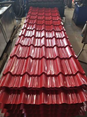 Hojas de corte personalizadas de color profesional recubiertas de cubierta corrugada Hojas de acero galvanizadas Tipo regular de espanguilla